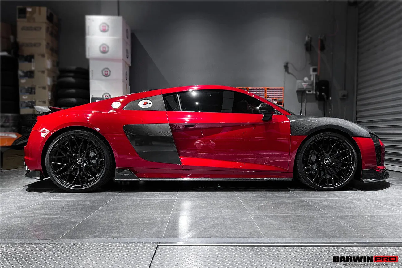 2016-2018 Audi R8 Coupe iMP Performance Carbon Fiber Side Skirts Under Board