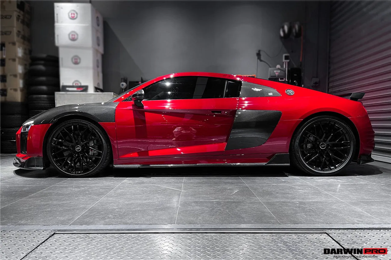 2016-2018 Audi R8 Coupe iMP Performance Carbon Fiber Side Skirts Under Board