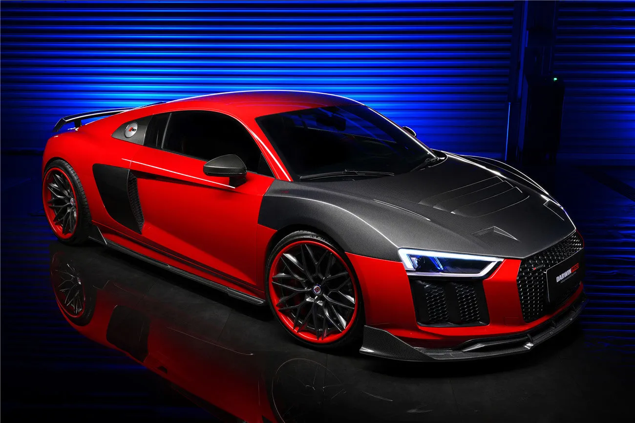 2016-2018 Audi R8 Coupe iMP Performance Carbon Fiber Side Skirts Under Board