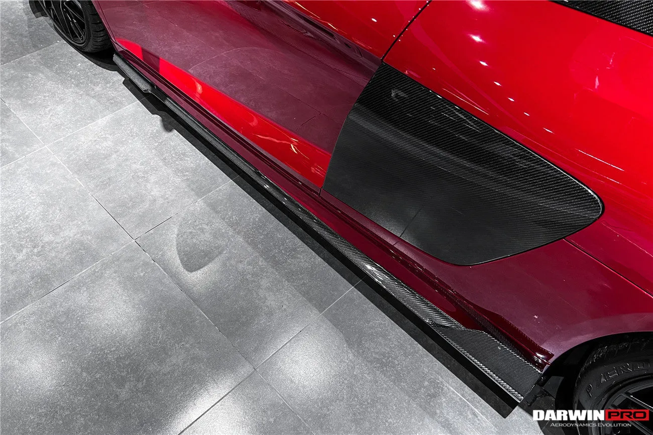 2016-2018 Audi R8 Coupe iMP Performance Carbon Fiber Side Skirts Under Board