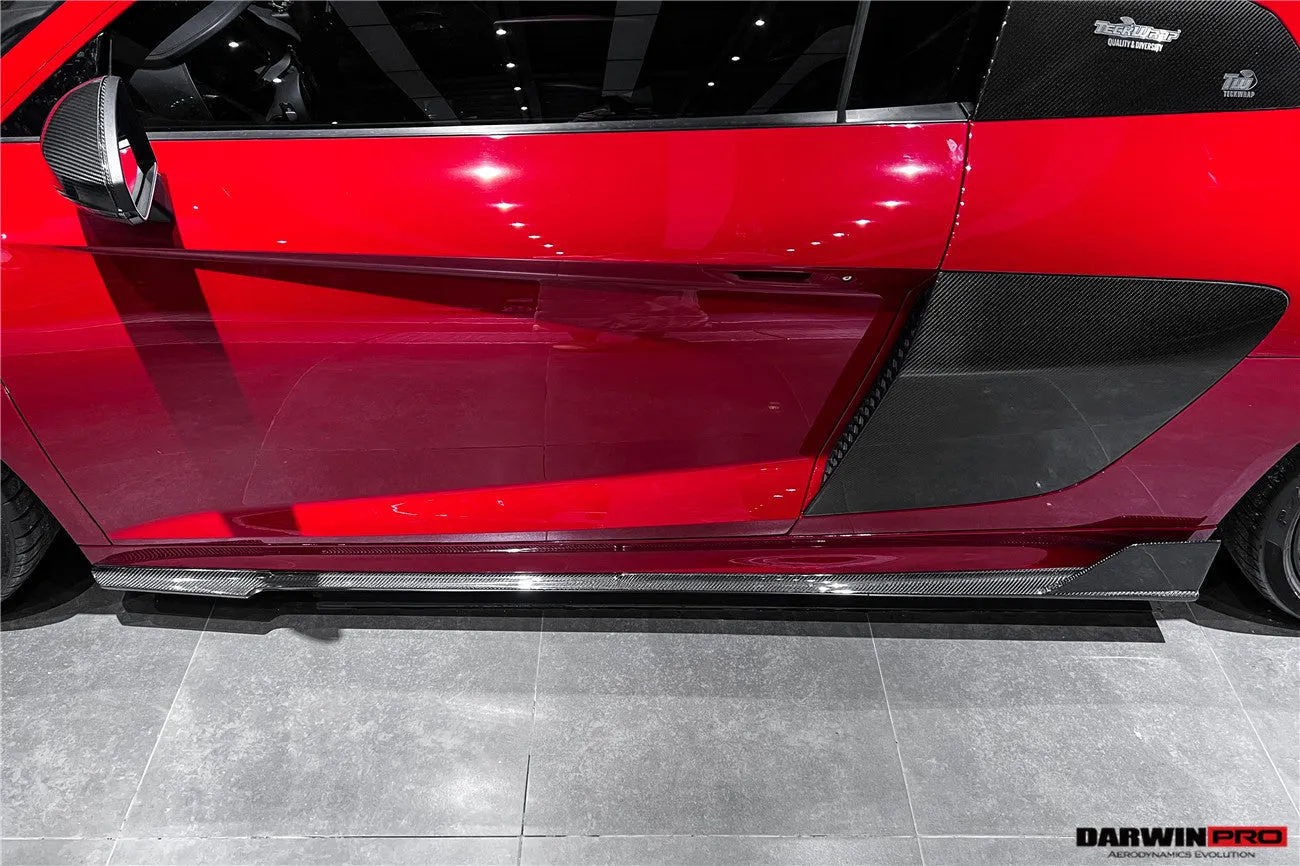 2016-2018 Audi R8 Coupe iMP Performance Carbon Fiber Side Skirts Under Board