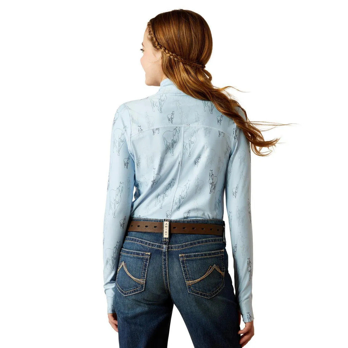 Ariat Youth Lowell 2.0 1/4 Zip Baselayer Print - Sale
