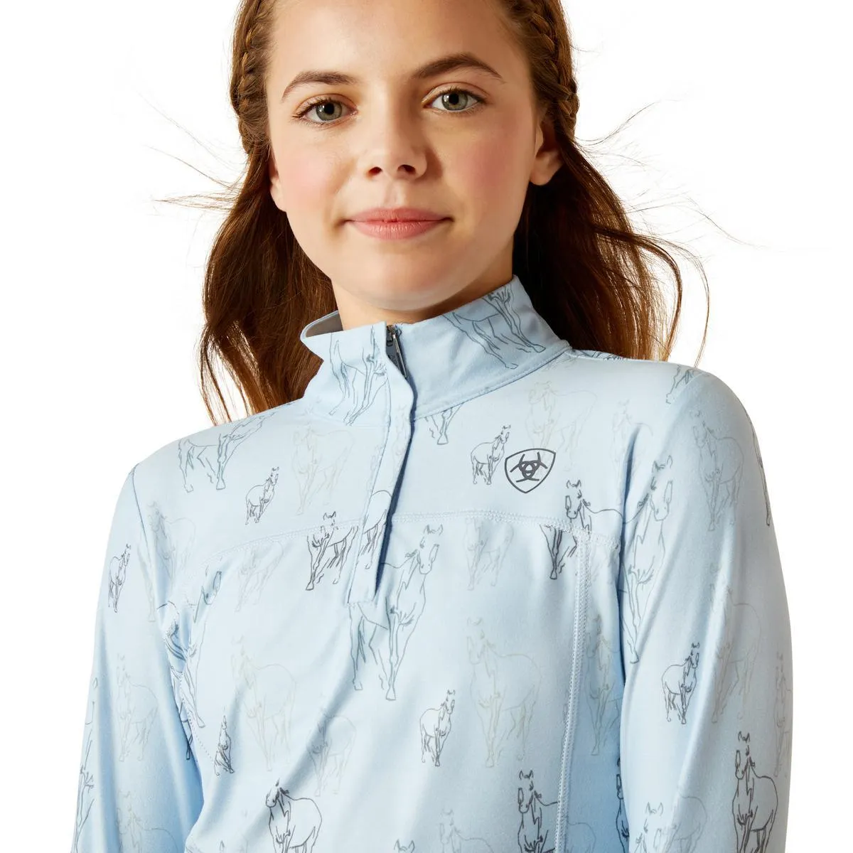 Ariat Youth Lowell 2.0 1/4 Zip Baselayer Print - Sale
