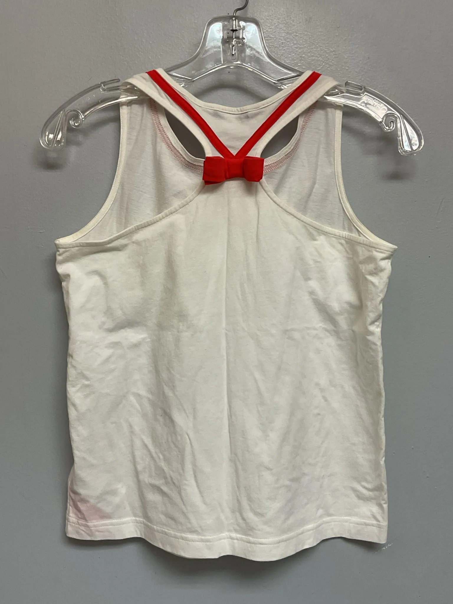Brooks Brothers Size 14 White & Red Cotton Big Girls Sweaters & Vests