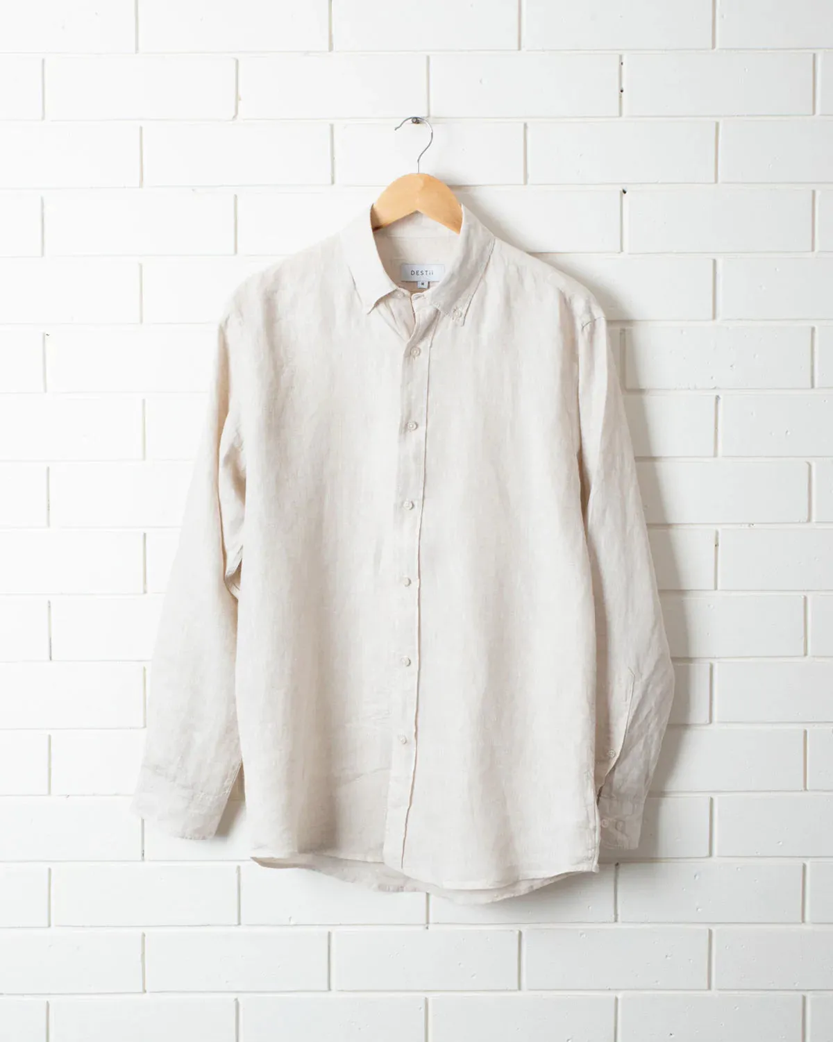 DESTII LONG SLEEVE LINEN SHIRT | NATURAL