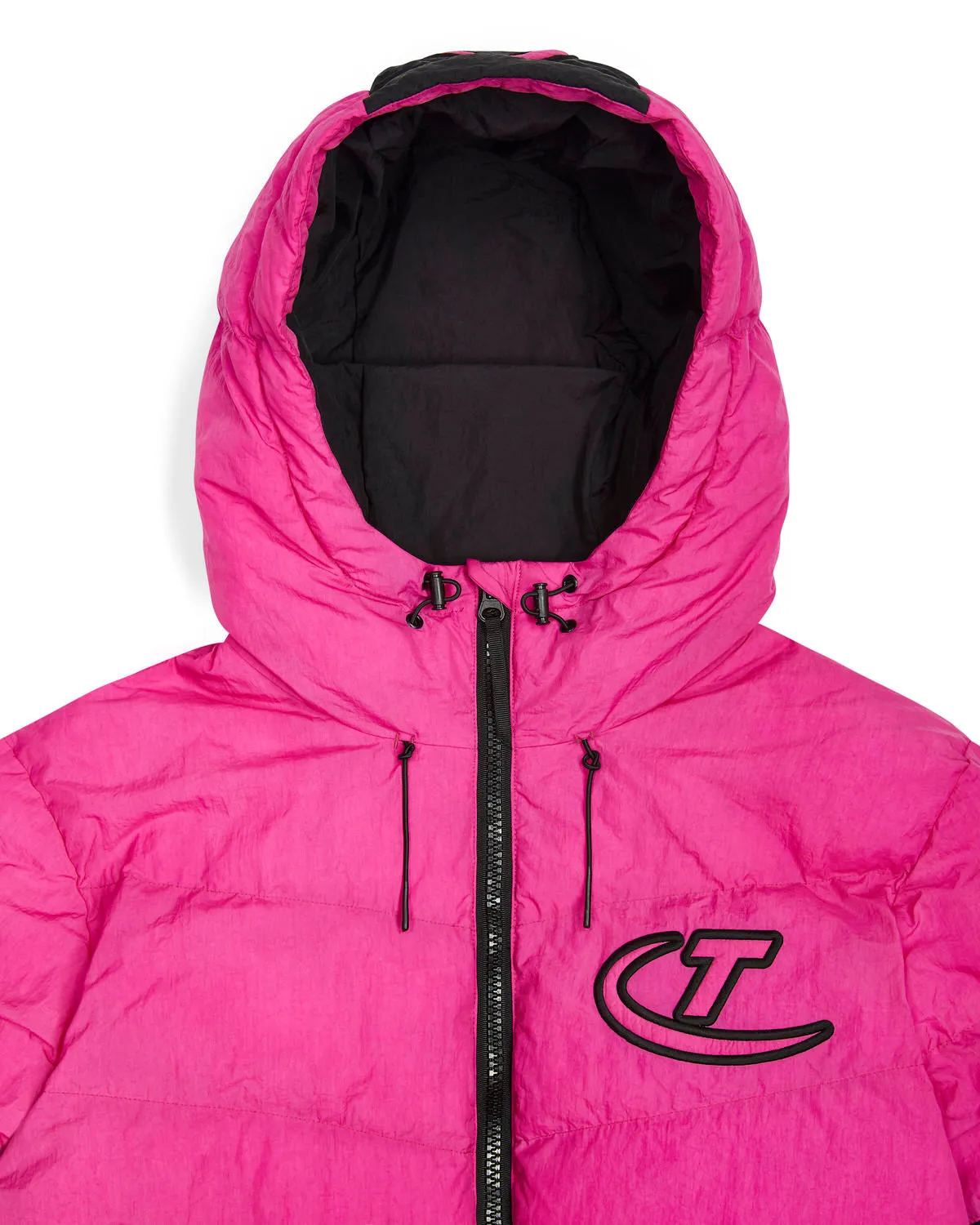 Hyperdrive Hooded Puffer - Black/Pink