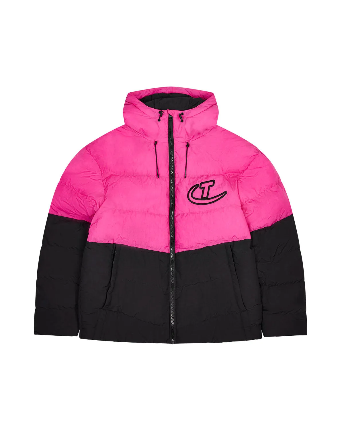 Hyperdrive Hooded Puffer - Black/Pink