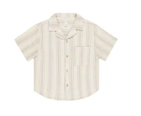 Lapel Collar Shirt - Summer Stripe