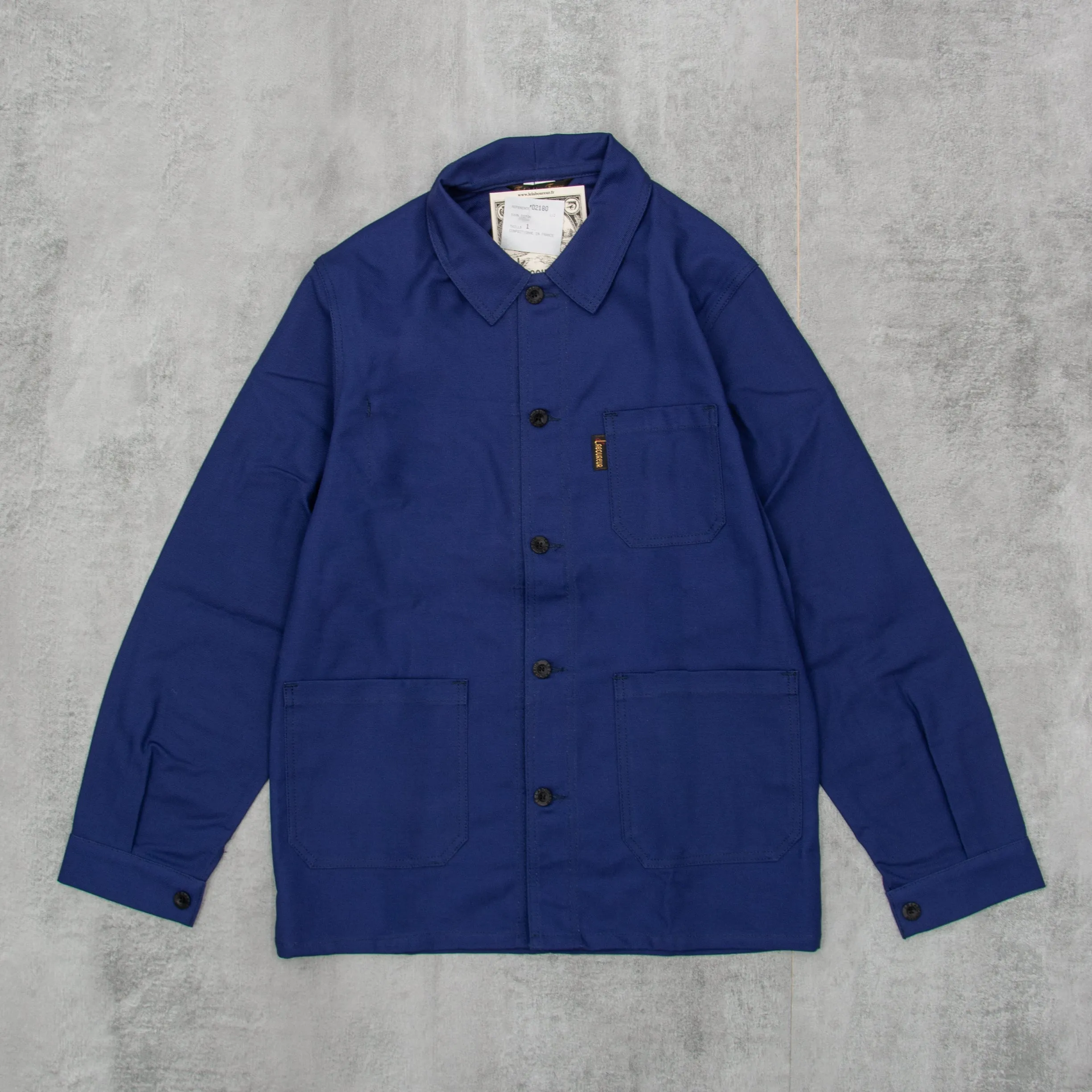 Le Laboureur Cotton Work Jacket - Marine Blue