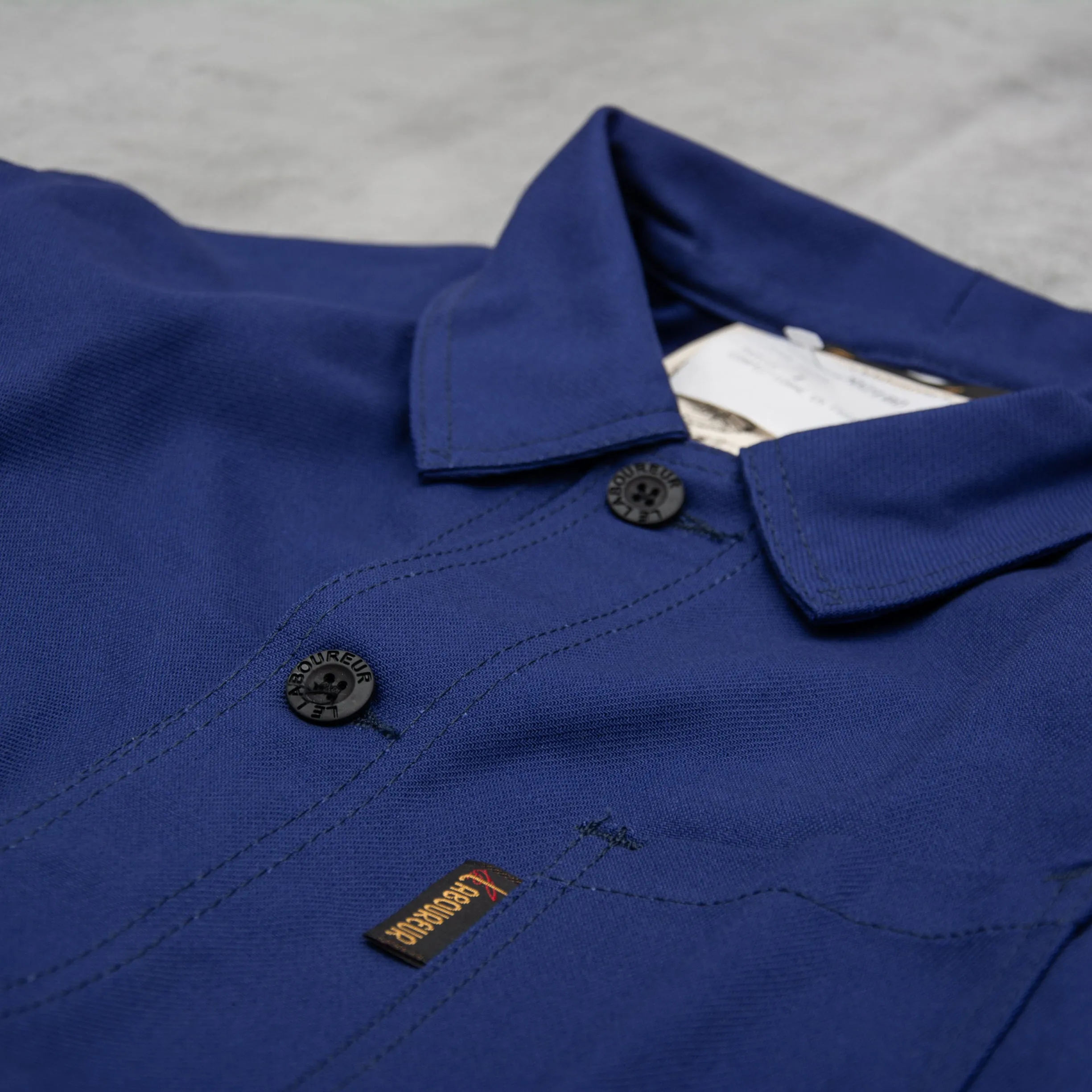 Le Laboureur Cotton Work Jacket - Marine Blue