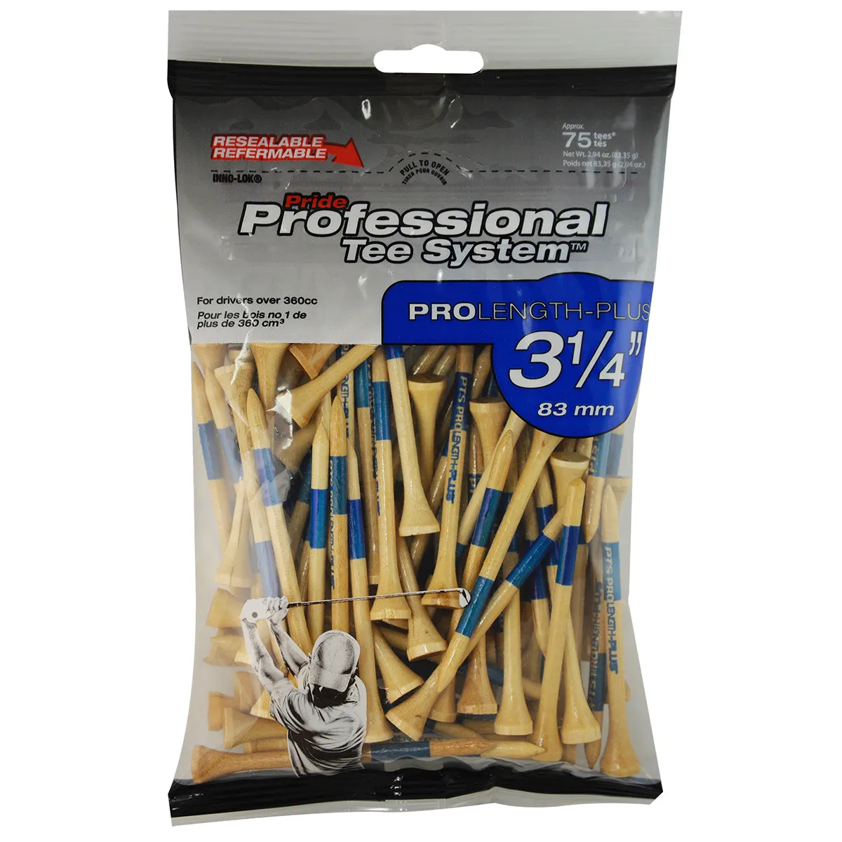 Professional Tee System™ (PTS)- 3 1/4" Wood Tees