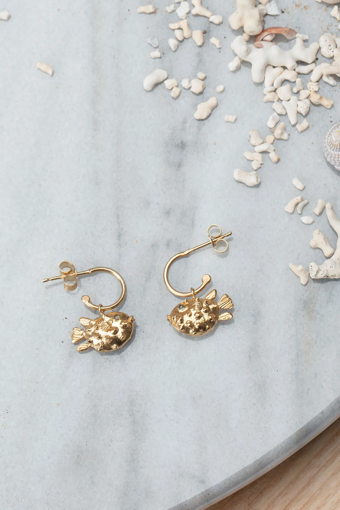 Puffer Fish Earrings