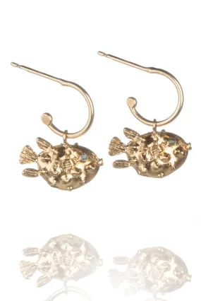 Puffer Fish Earrings