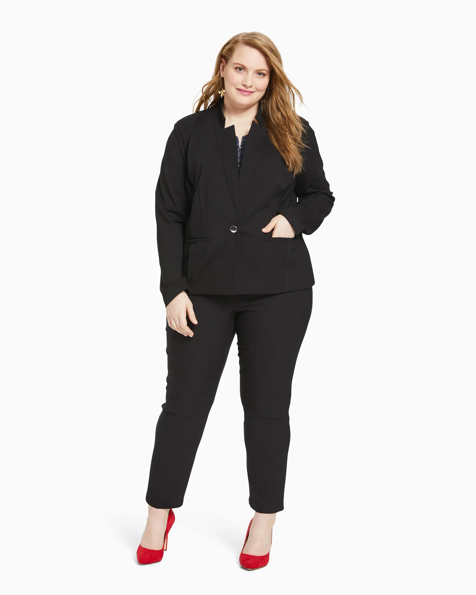Raven Stretch Blazer | Black