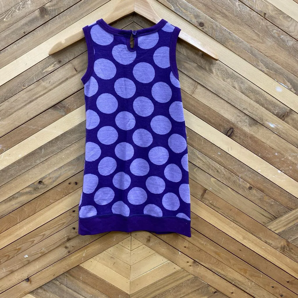Tickled Pink - Kids' Pure Merino Wool Dress: Purple/Violet-children-5