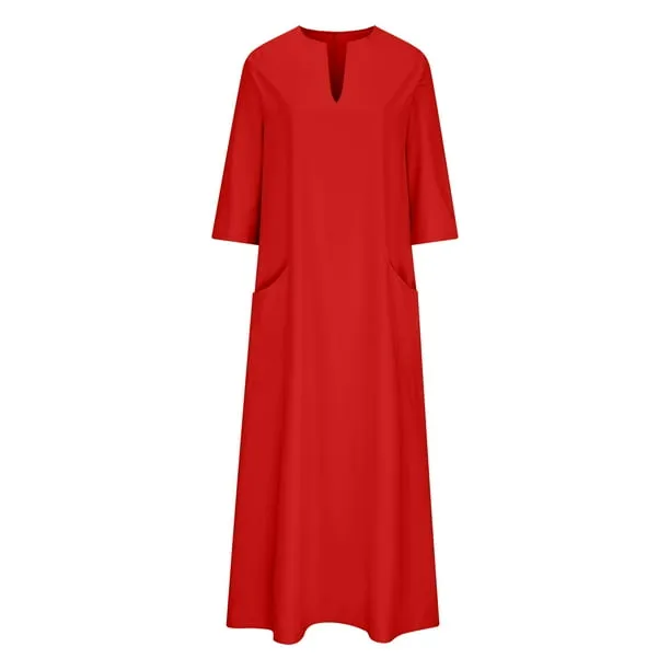 Women Long Sleeve Maxi Dress    B403081