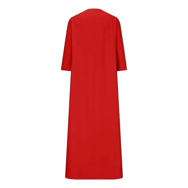 Women Long Sleeve Maxi Dress    B403081