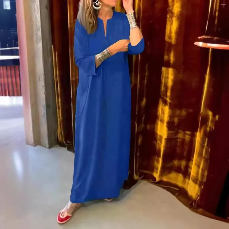 Women Long Sleeve Maxi Dress    B403081
